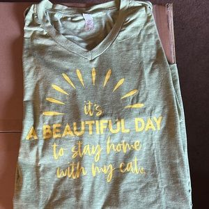 Set of 2 Cat lady tshirts size  3xl